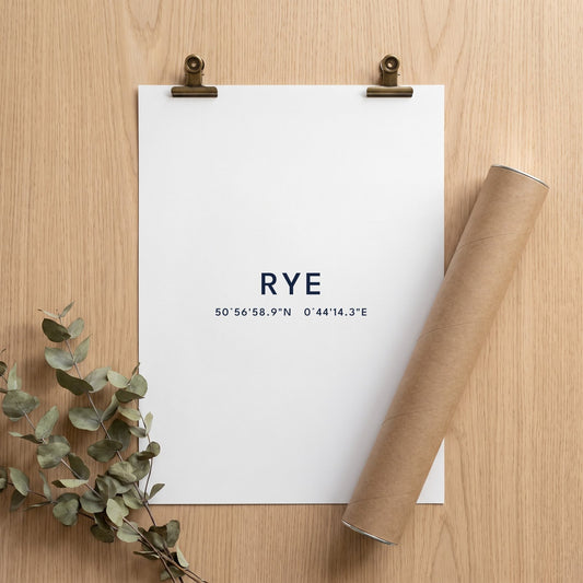Rye — Coordinates Print (White)
