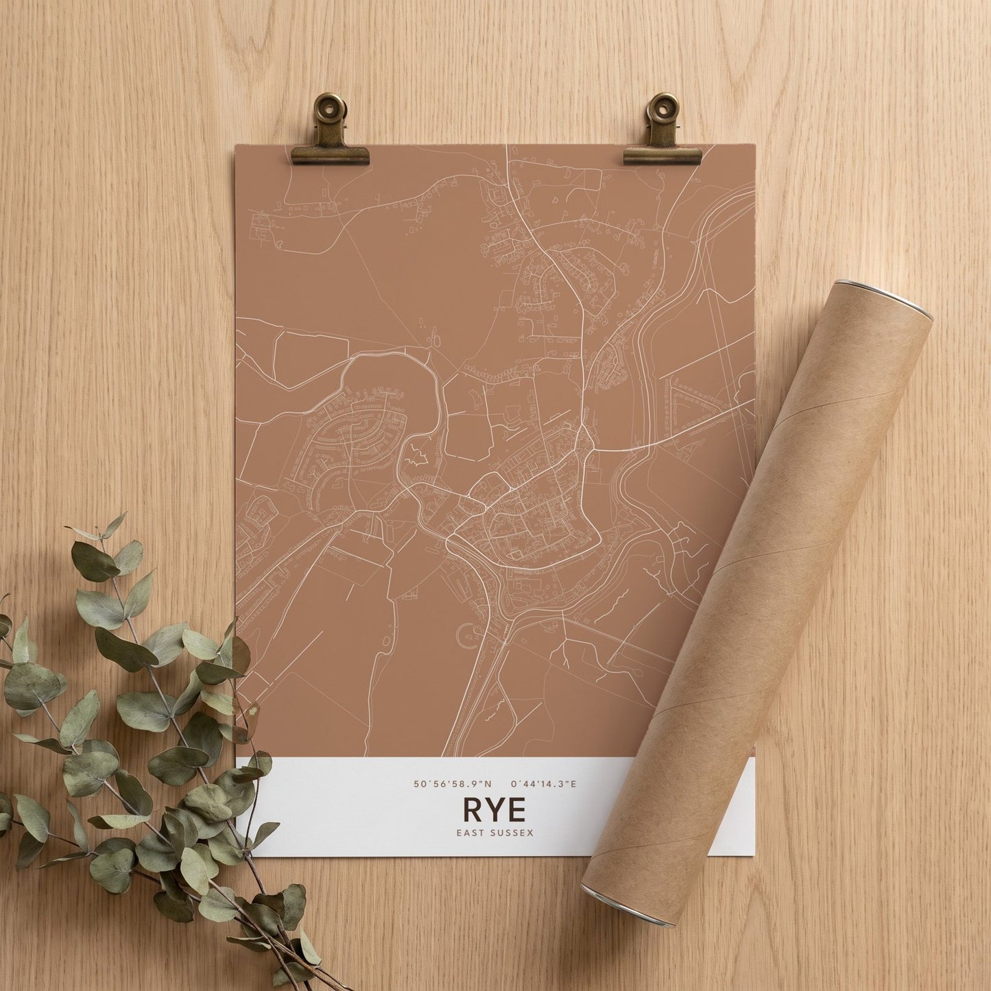 Rye — Map Print