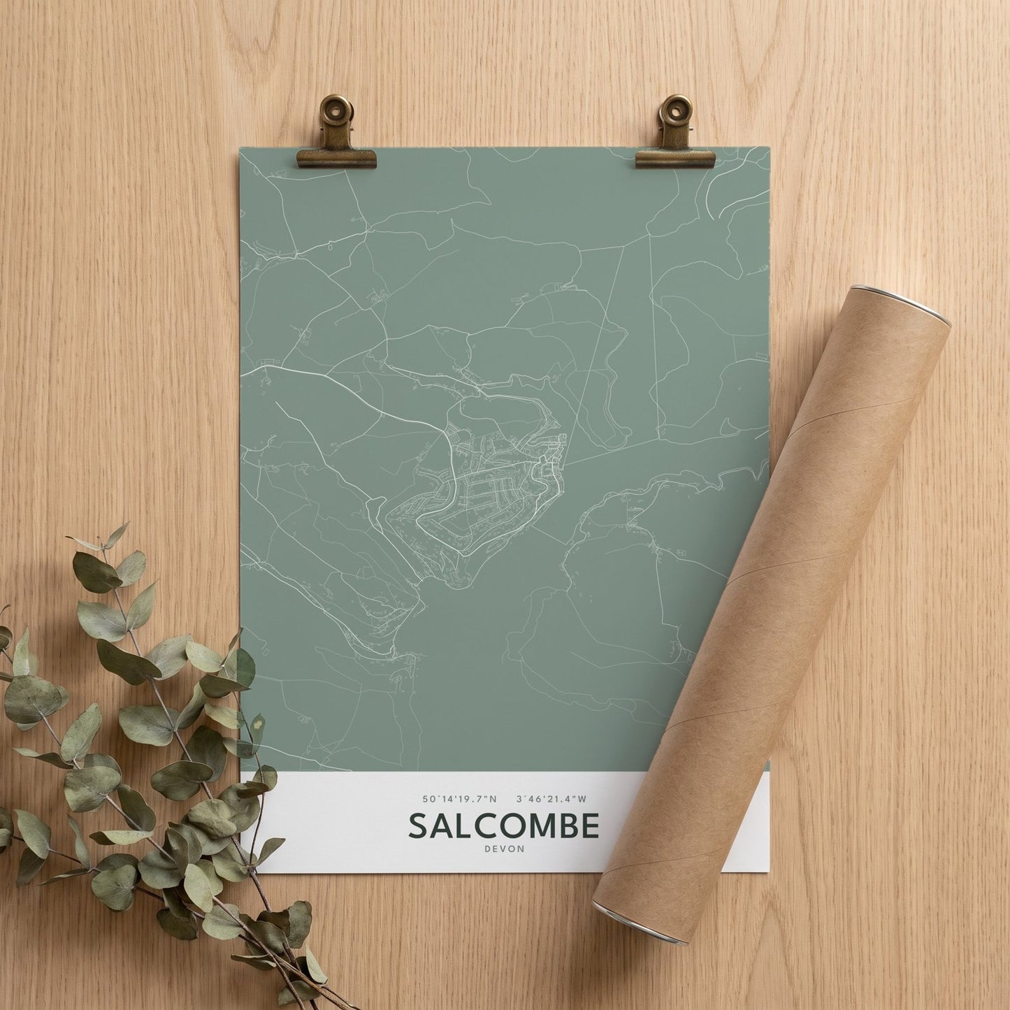 Salcombe — Map Print