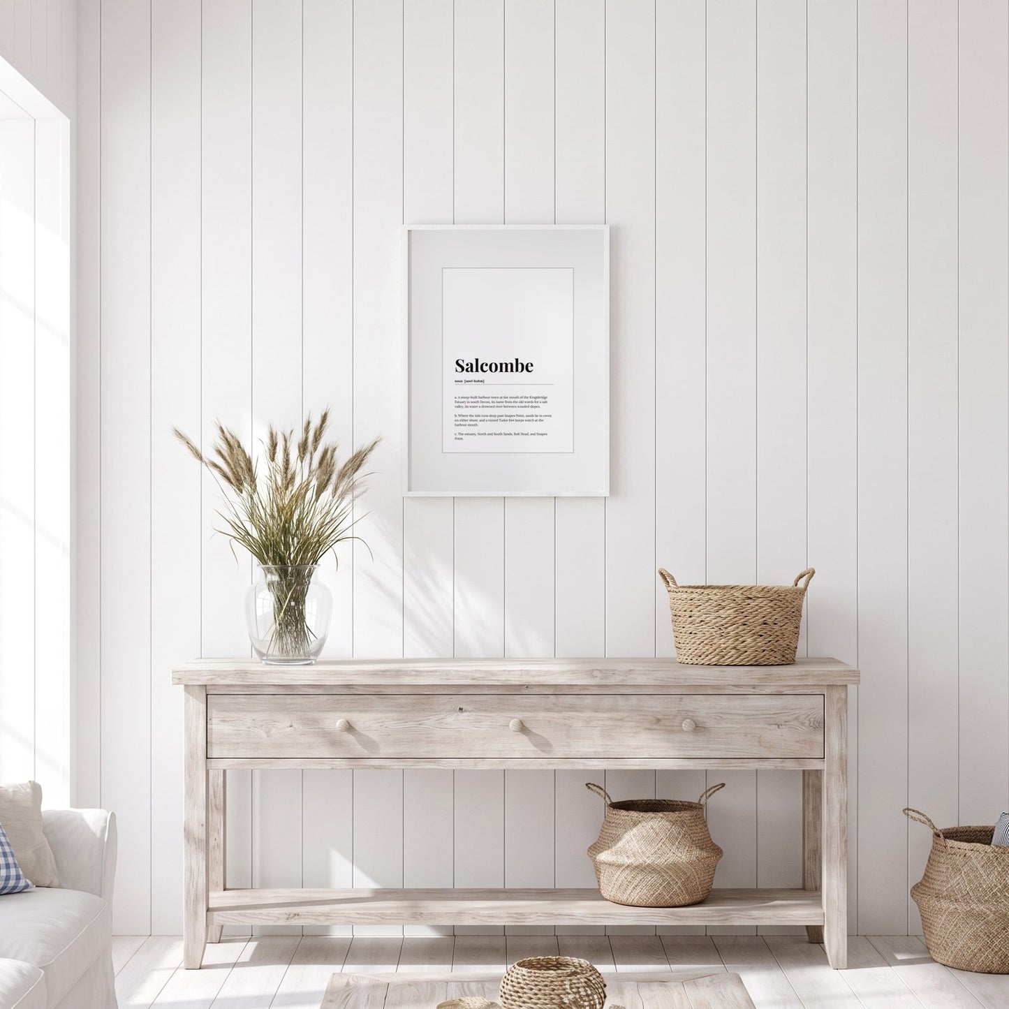 Salcombe — Framed Dictionary Print