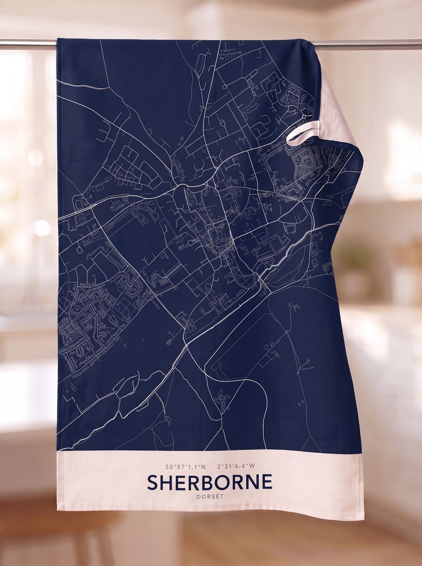 Sherborne — Map Tea Towel