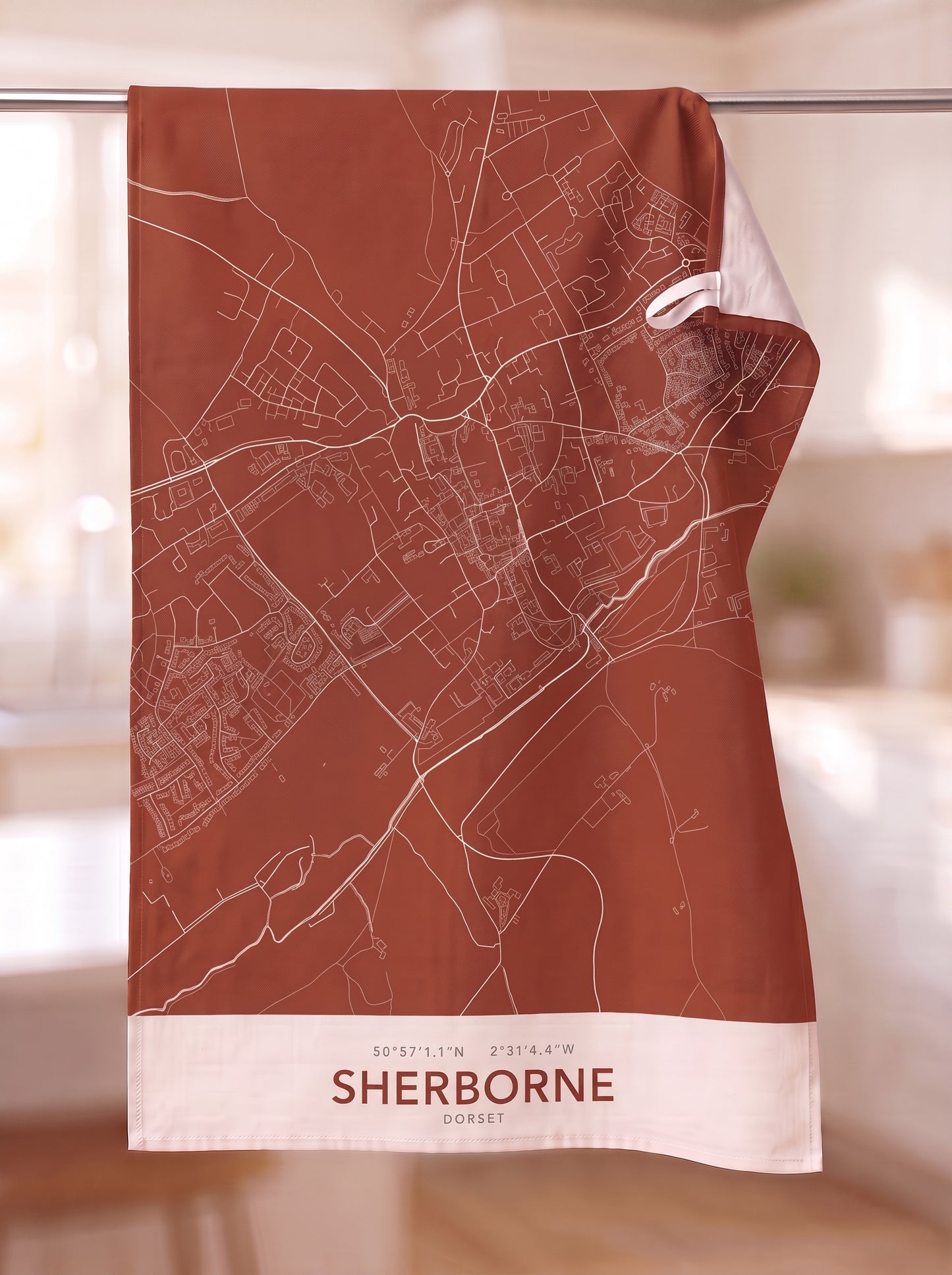 Sherborne — Map Tea Towel
