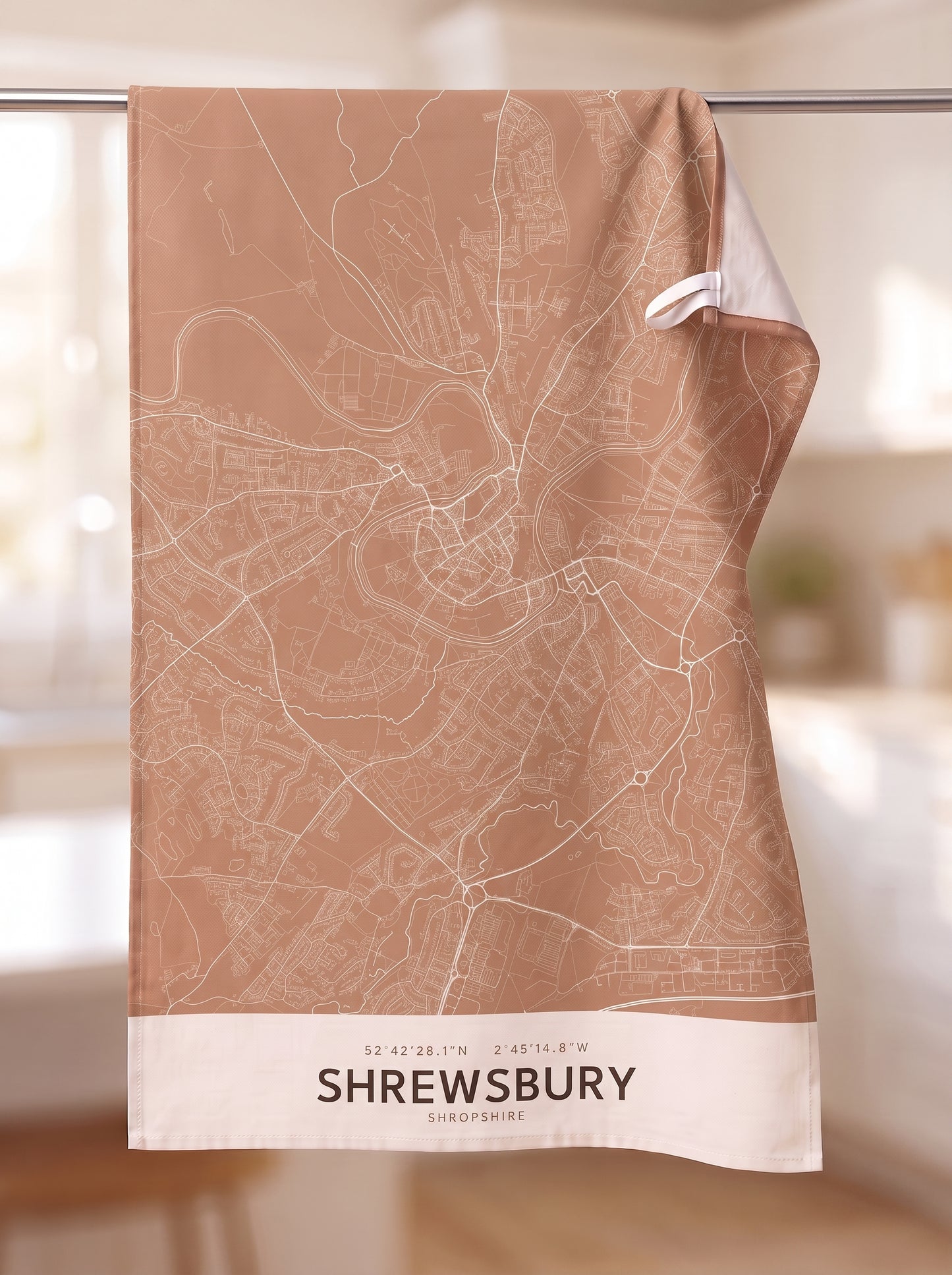 Shrewsbury — Map Tea Towel