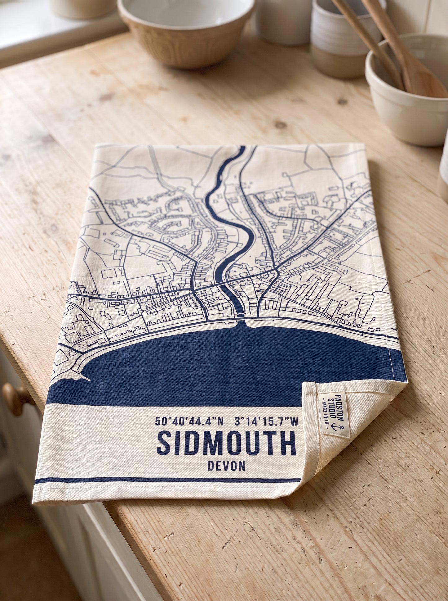 Sidmouth — Map Tea Towel