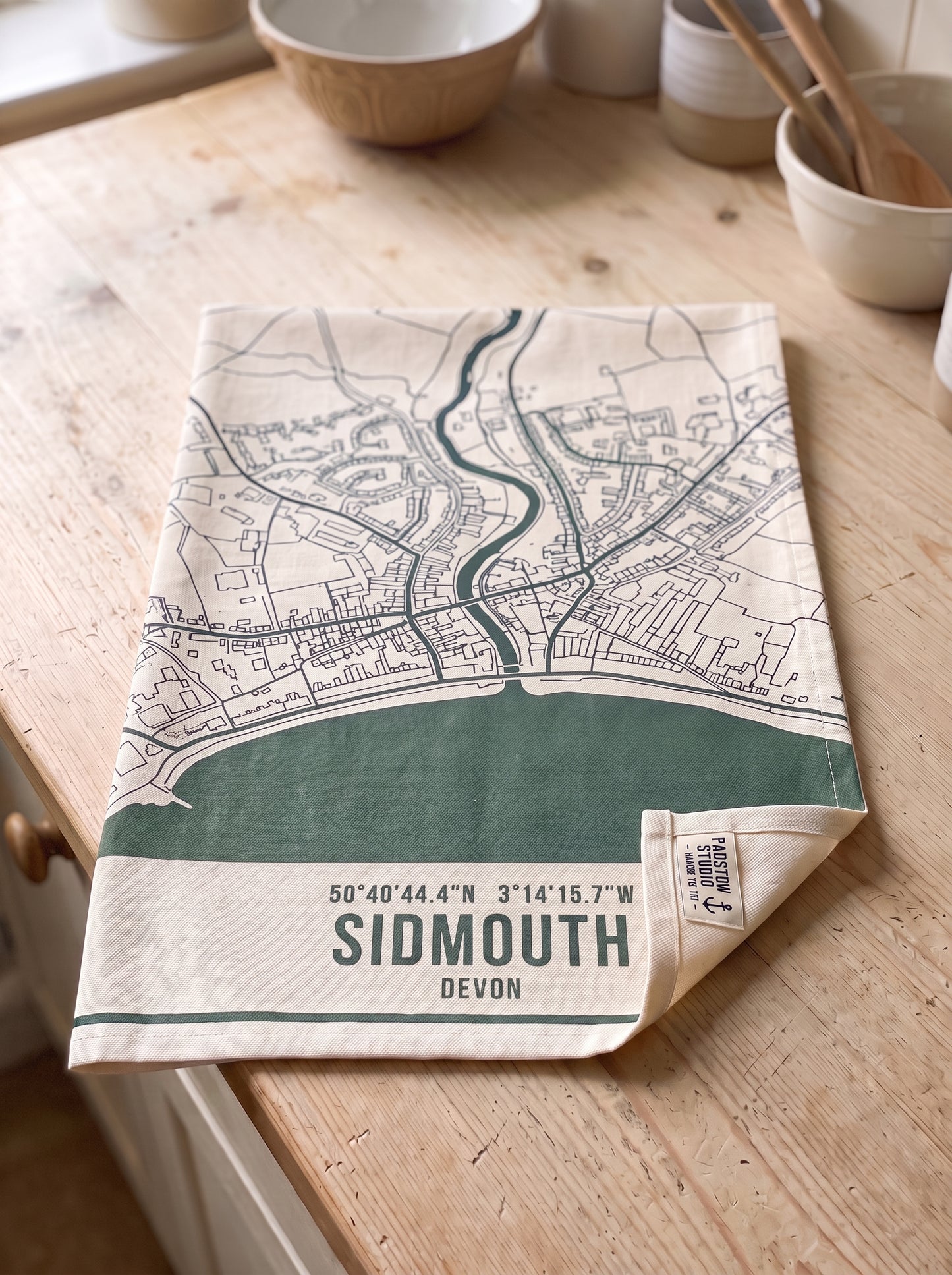 Sidmouth — Map Tea Towel