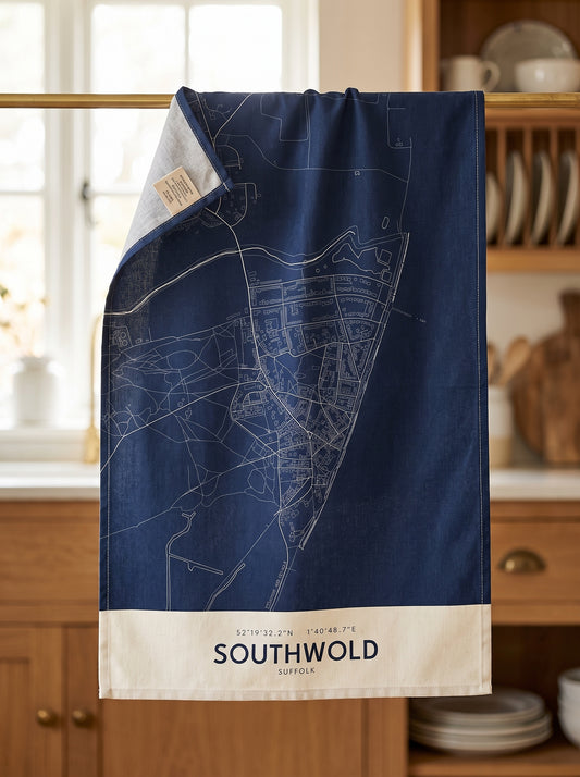 Southwold — Map Tea Towel