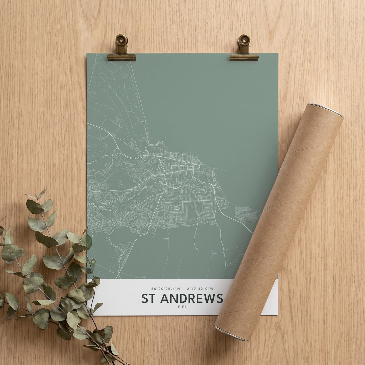 St Andrews — Map Print