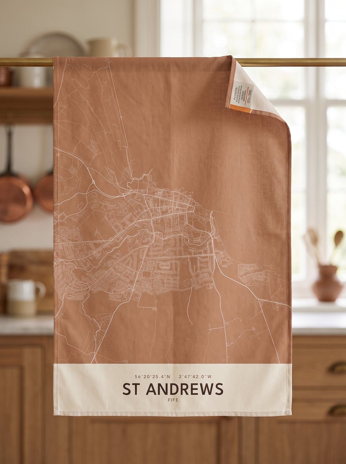 St Andrews — Map Tea Towel
