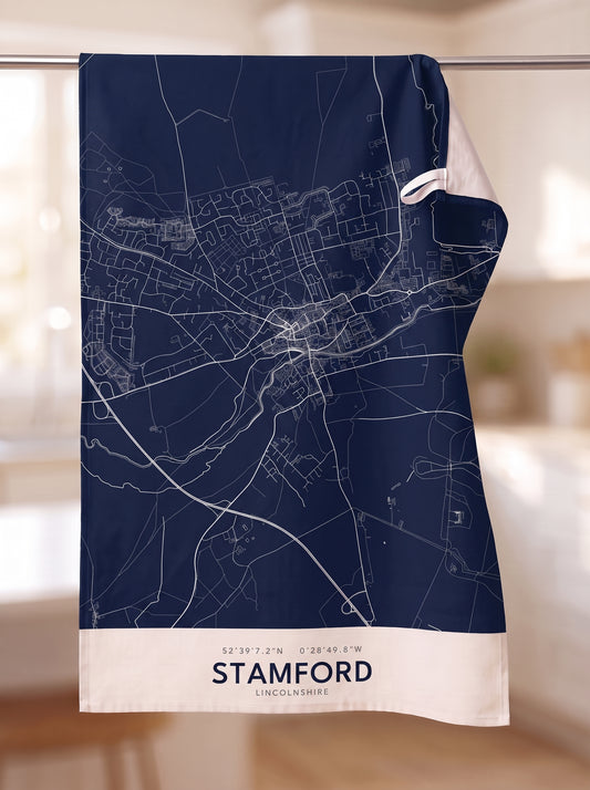Stamford — Map Tea Towel