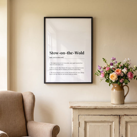 Stow-on-the-Wold — Framed Dictionary Print