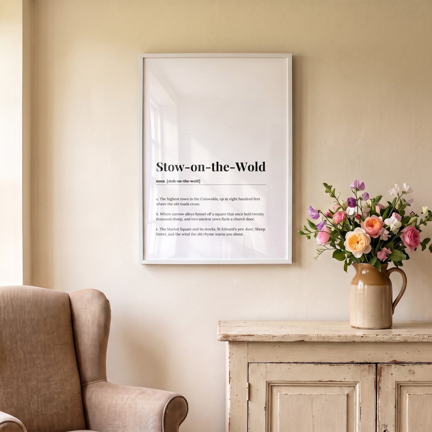 Stow-on-the-Wold — Framed Dictionary Print