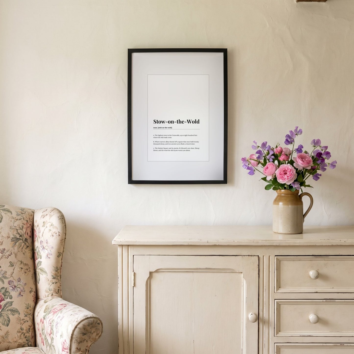 Stow-on-the-Wold — Framed Dictionary Print