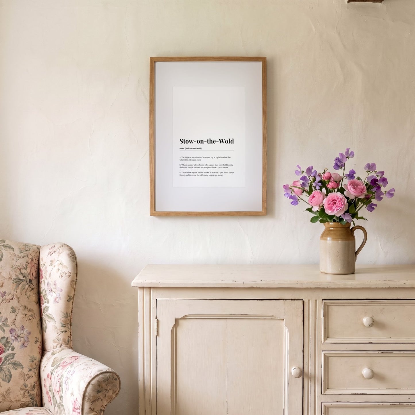 Stow-on-the-Wold — Framed Dictionary Print
