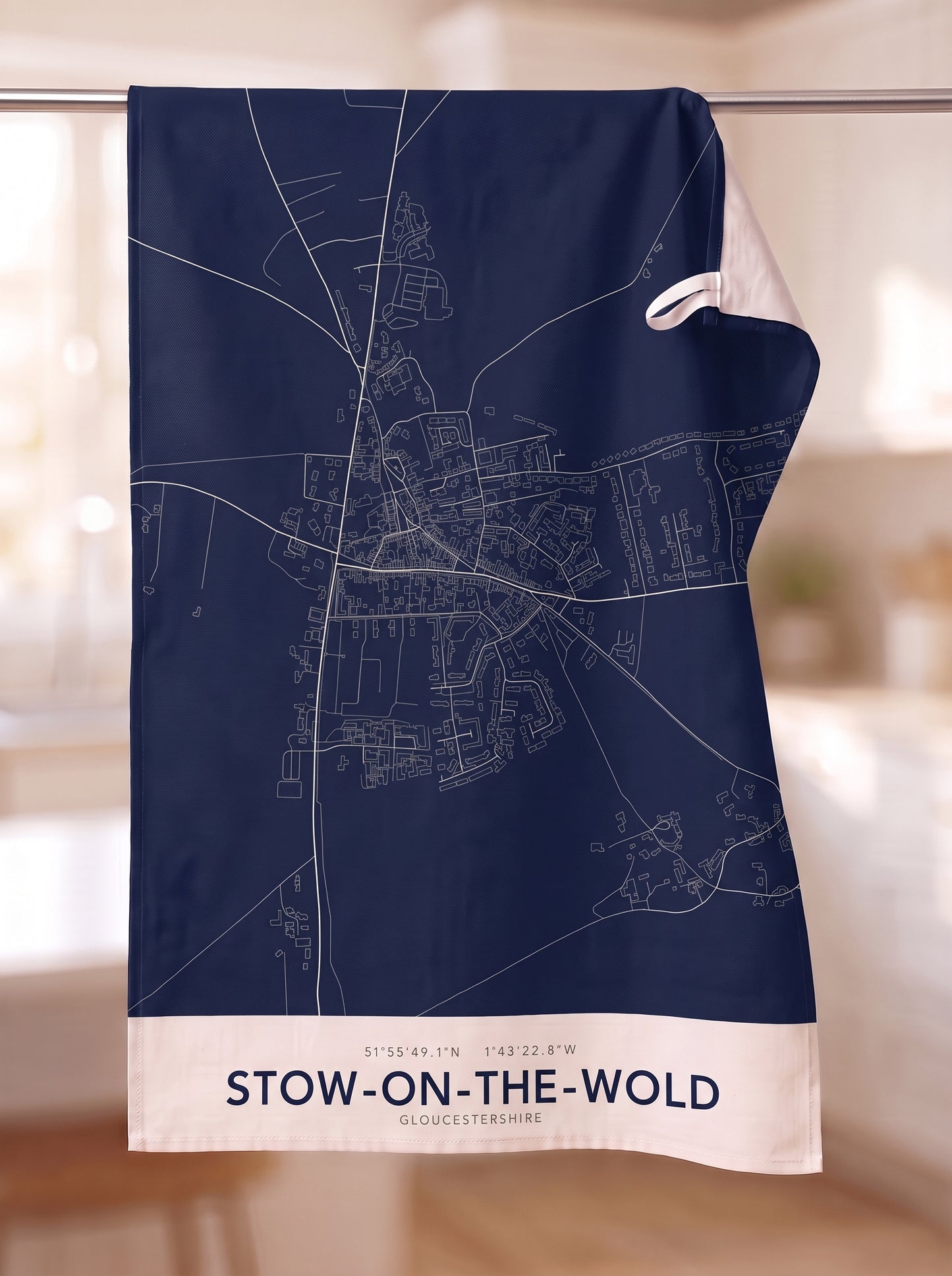 Stow-on-the-Wold — Map Tea Towel