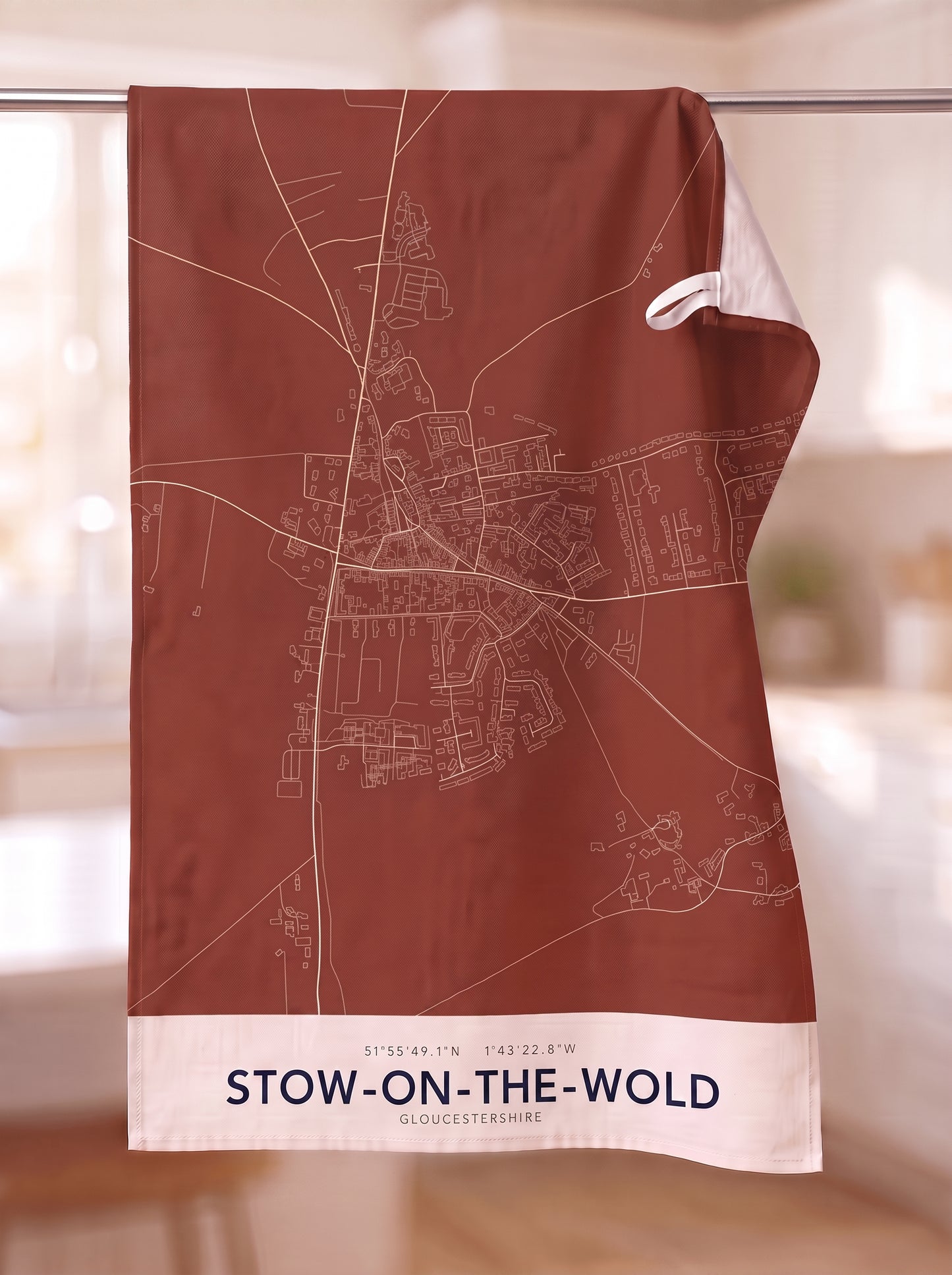 Stow-on-the-Wold — Map Tea Towel