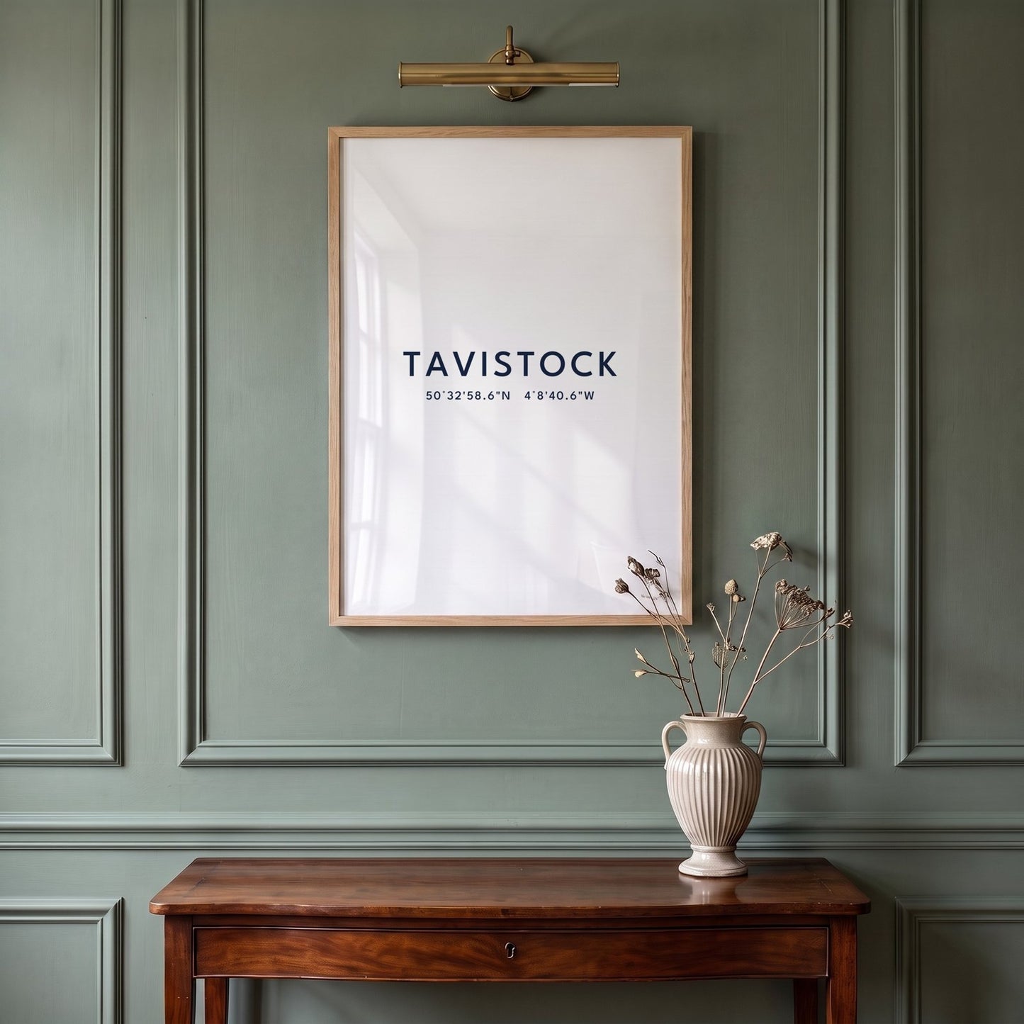 Tavistock — Framed Coordinates Print