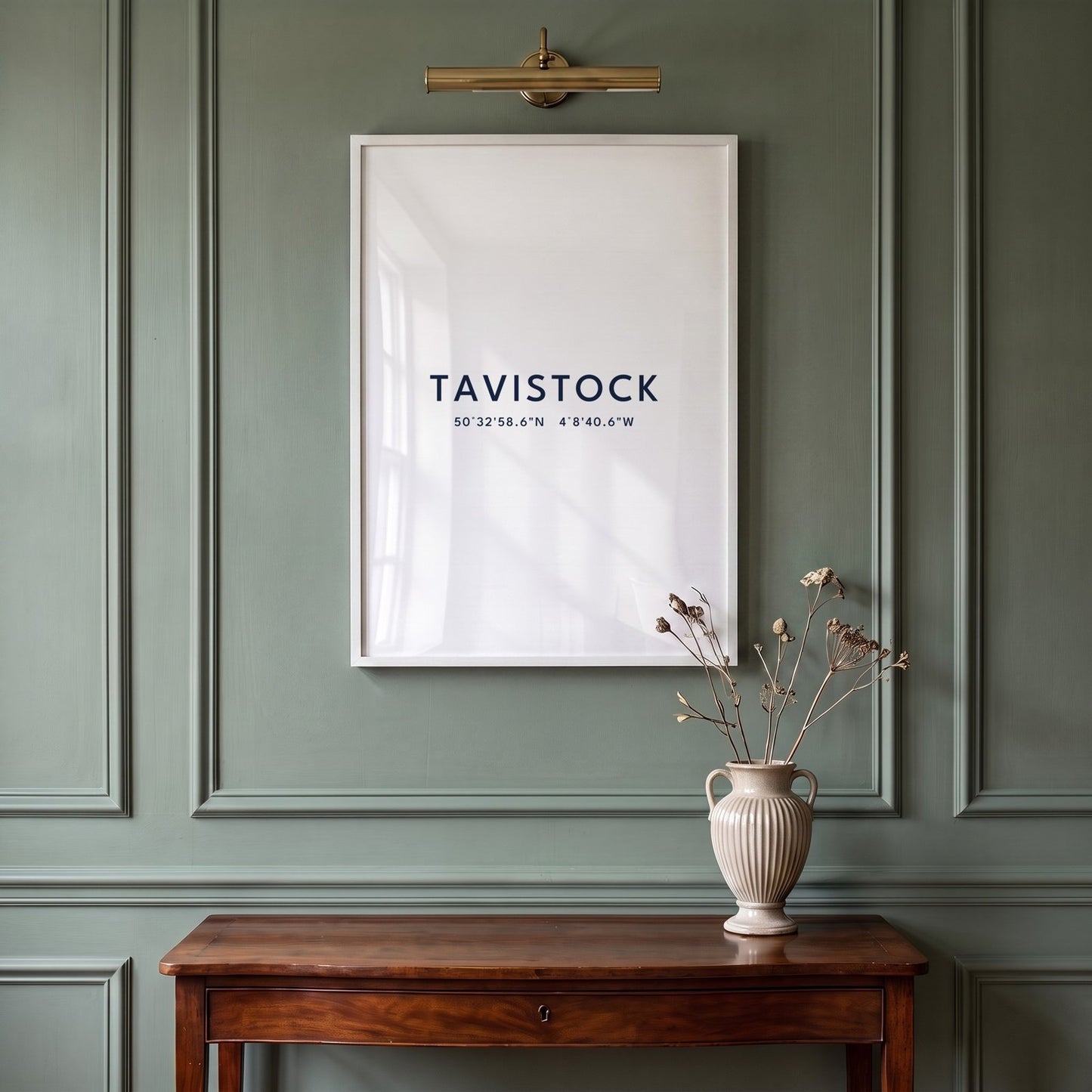 Tavistock — Framed Coordinates Print