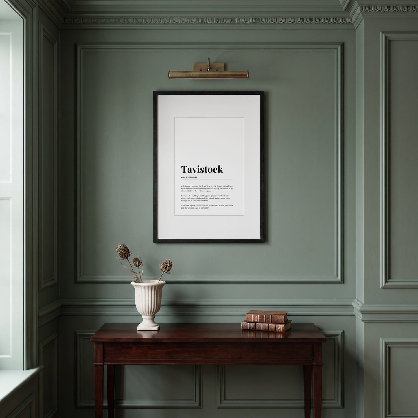 Tavistock — Framed Dictionary Print