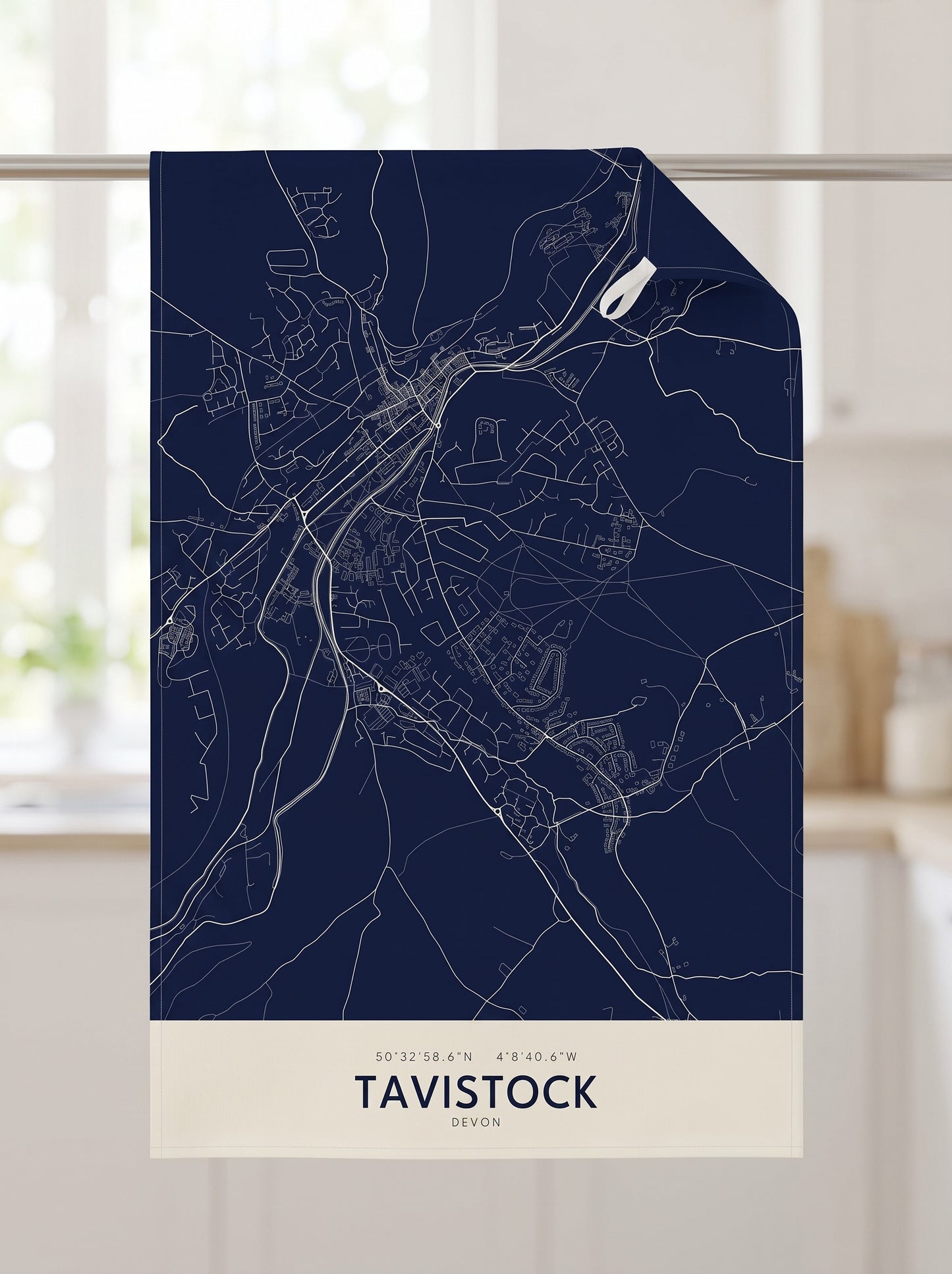 Tavistock — Map Tea Towel