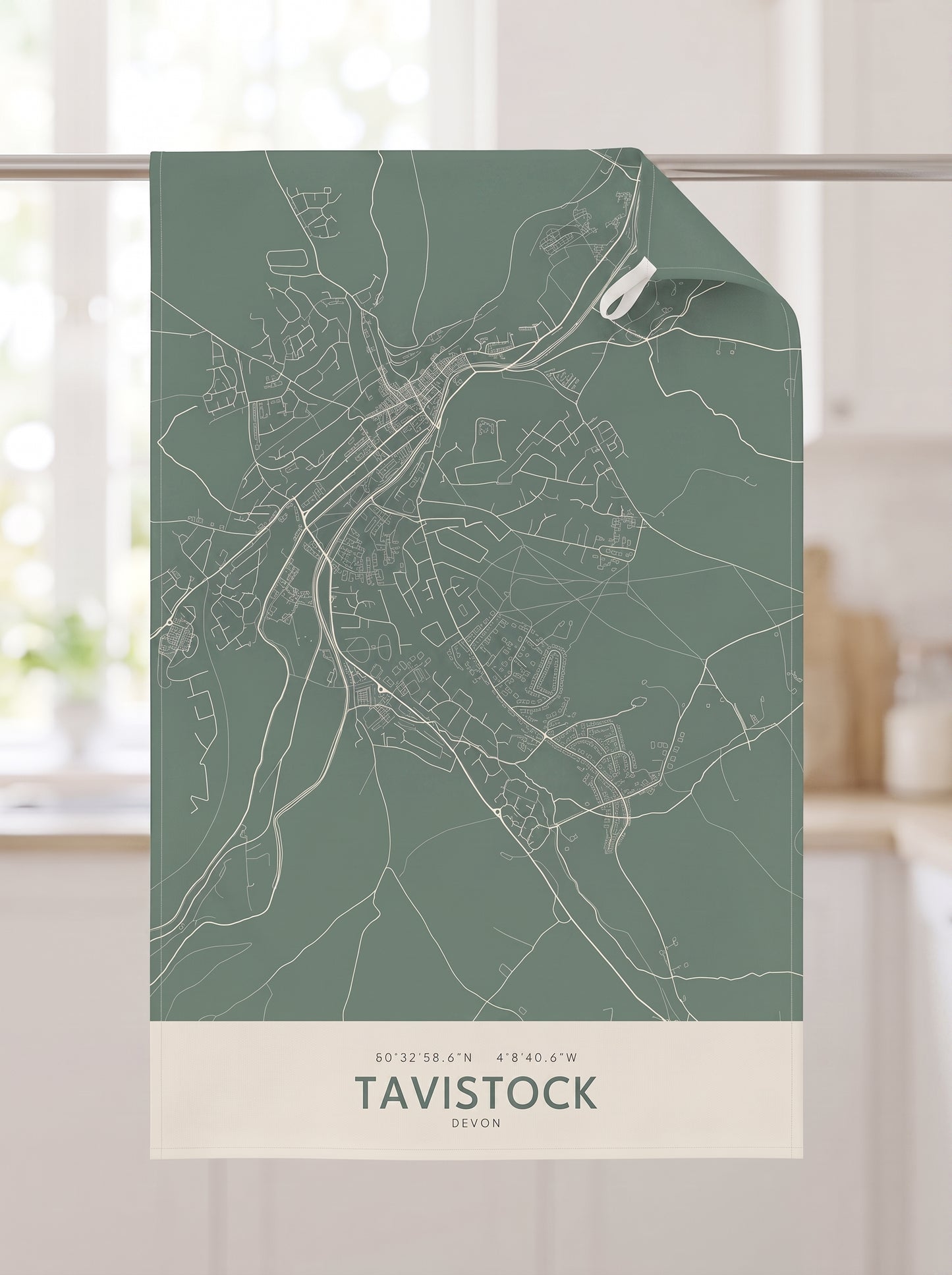 Tavistock — Map Tea Towel