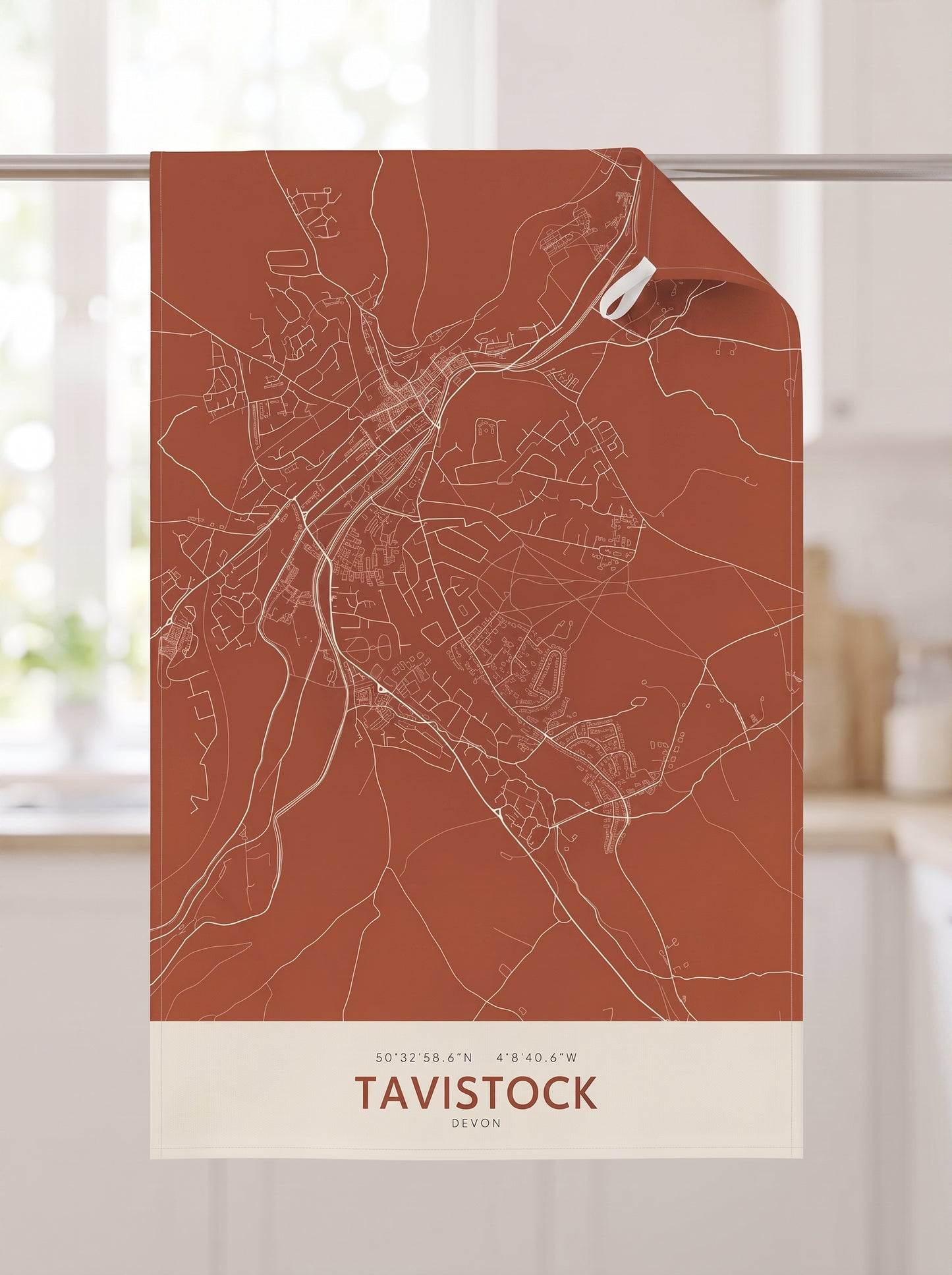 Tavistock — Map Tea Towel