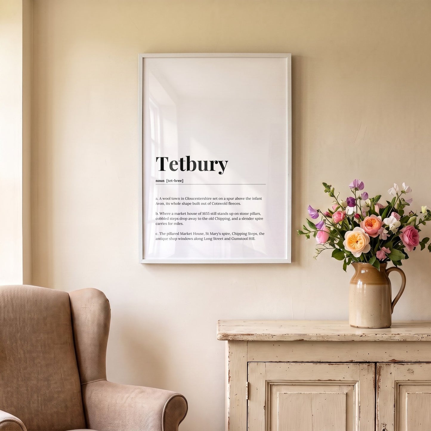 Tetbury — Framed Dictionary Print