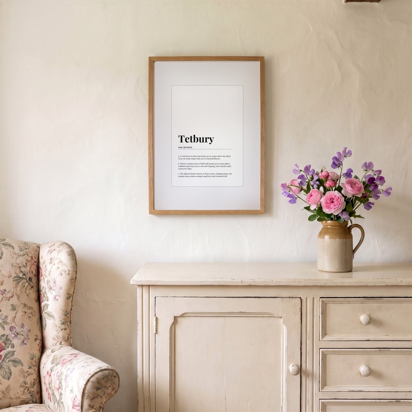 Tetbury — Framed Dictionary Print