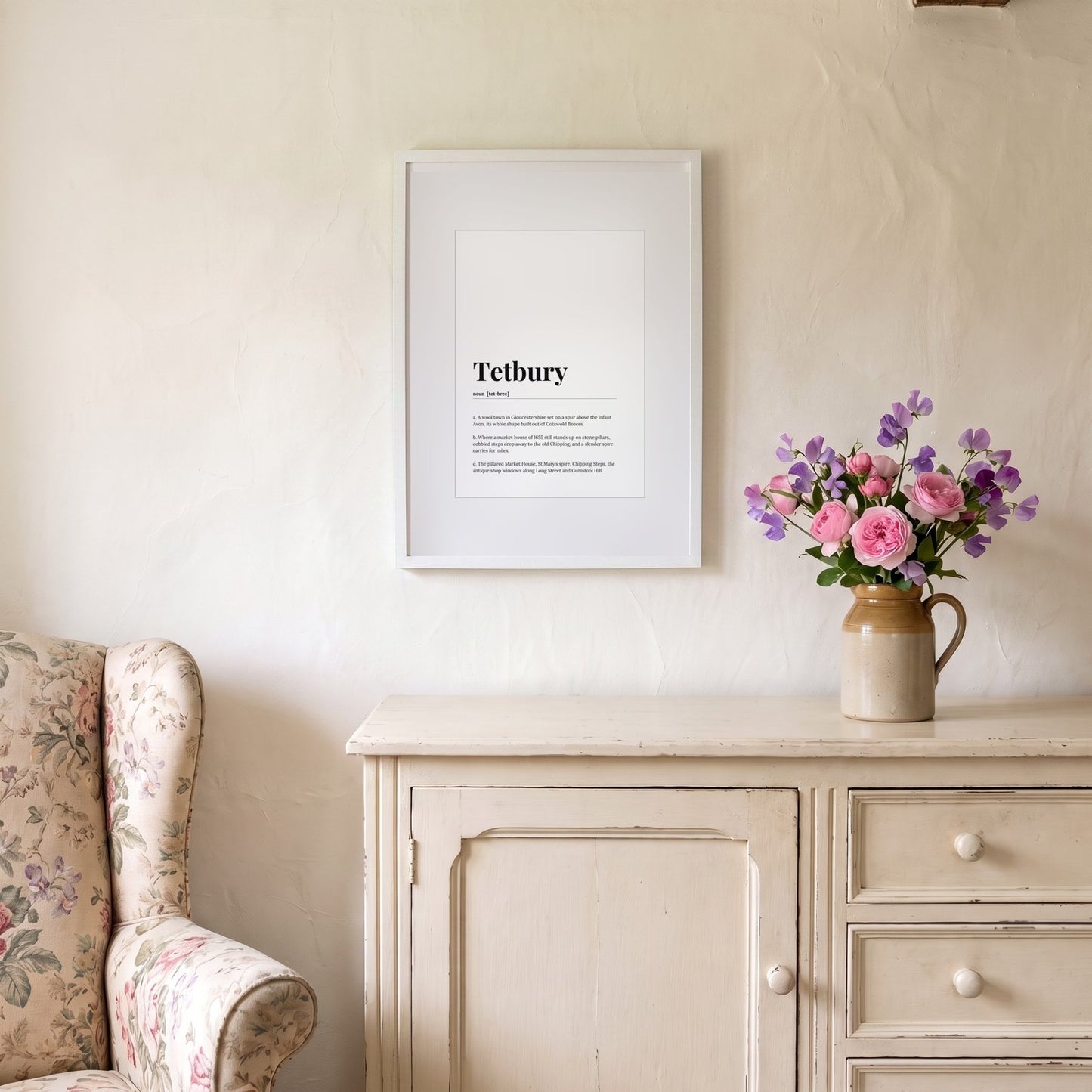 Tetbury — Framed Dictionary Print
