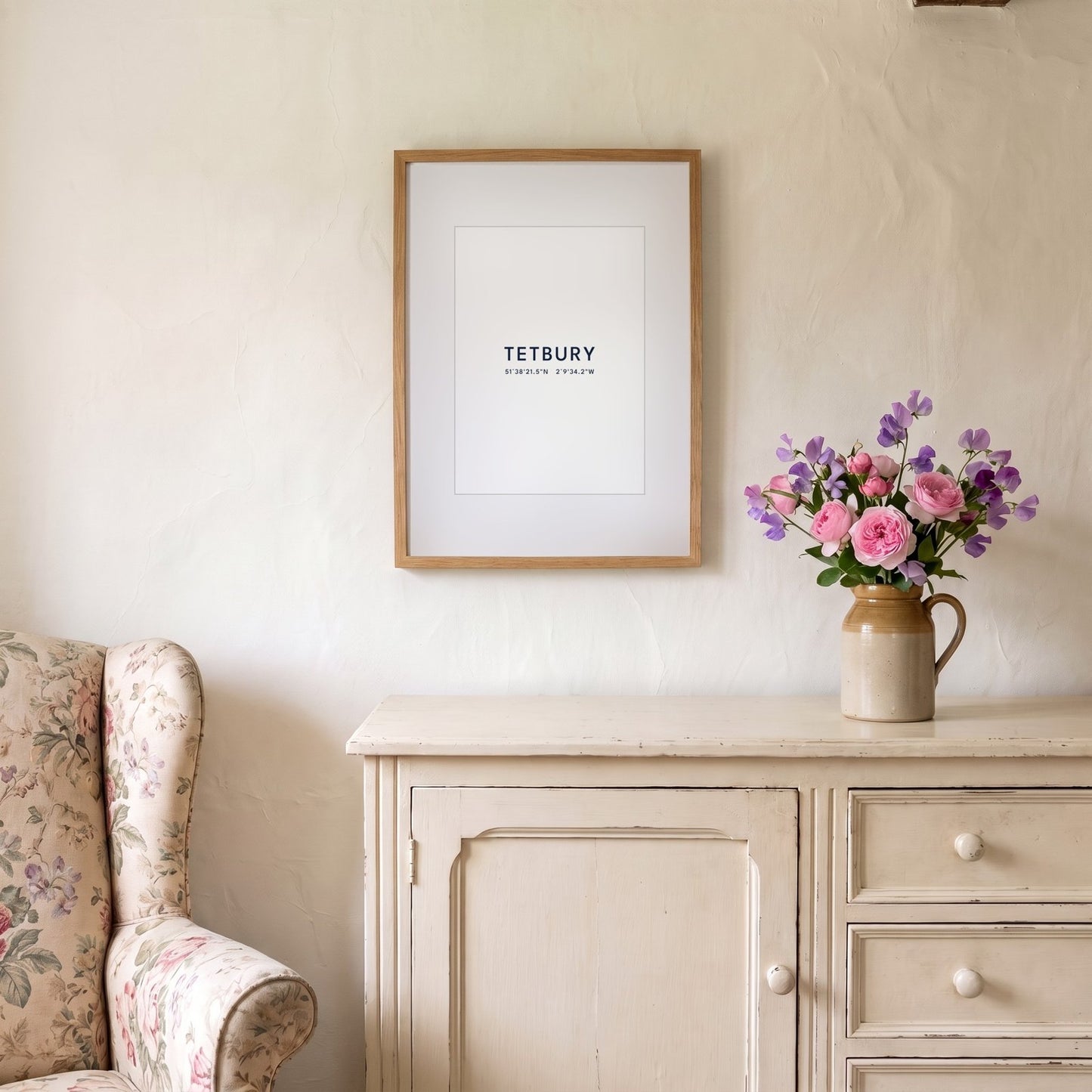 Tetbury — Framed Coordinates Print