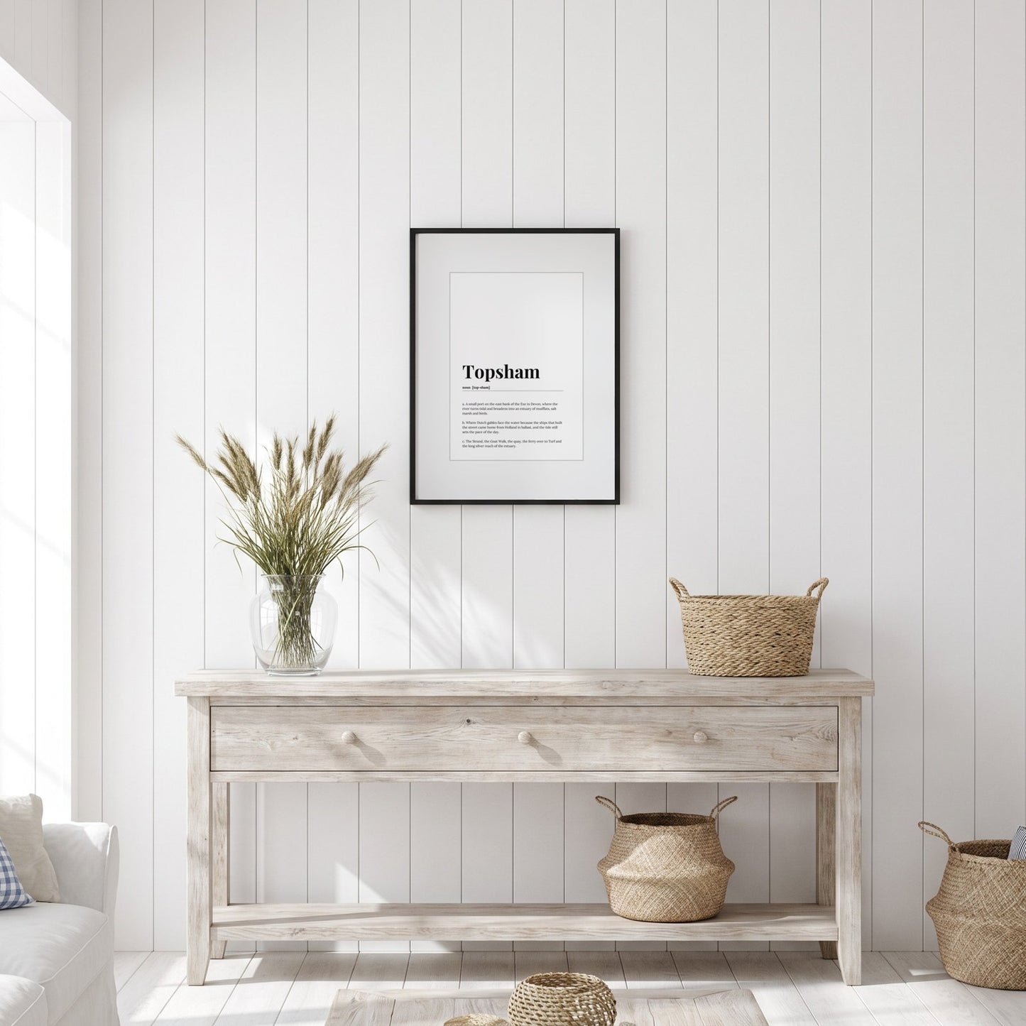 Topsham — Framed Dictionary Print