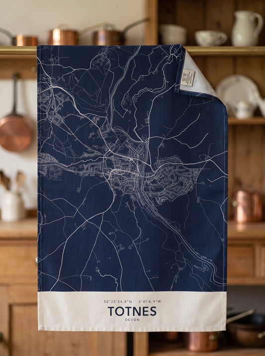 Totnes — Map Tea Towel