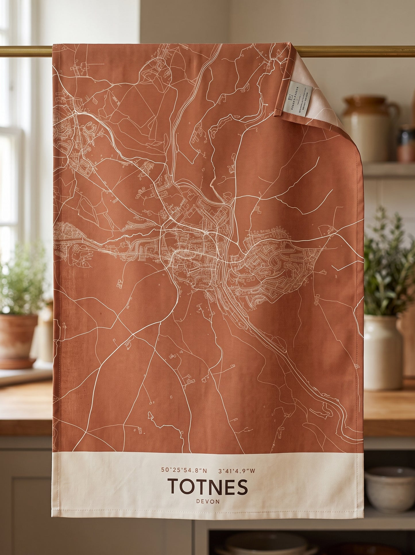 Totnes — Map Tea Towel
