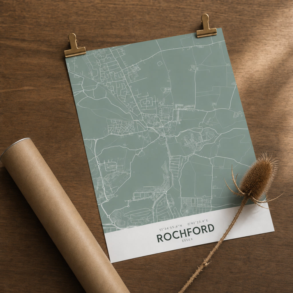 Rochford — Map Print