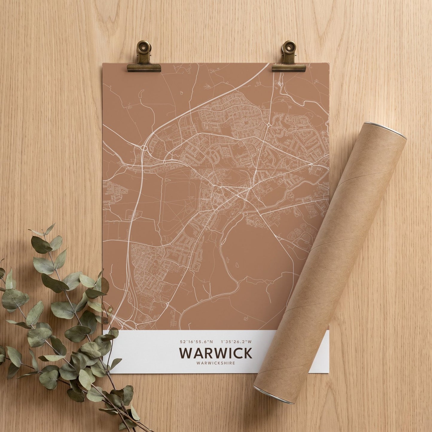 Warwick — Map Print