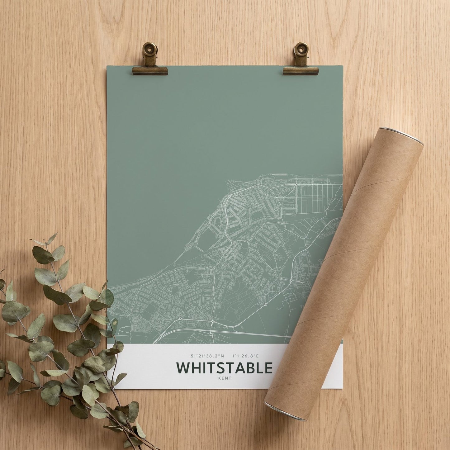 Whitstable — Map Print