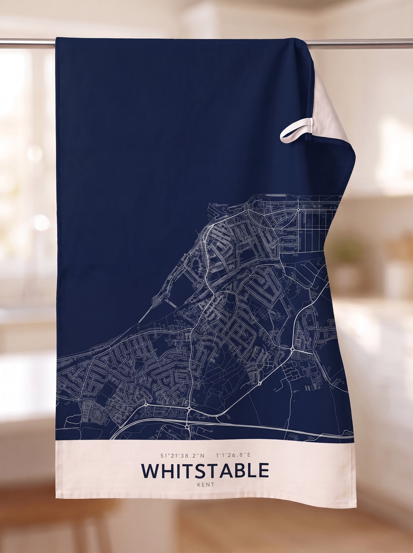 Whitstable — Map Tea Towel