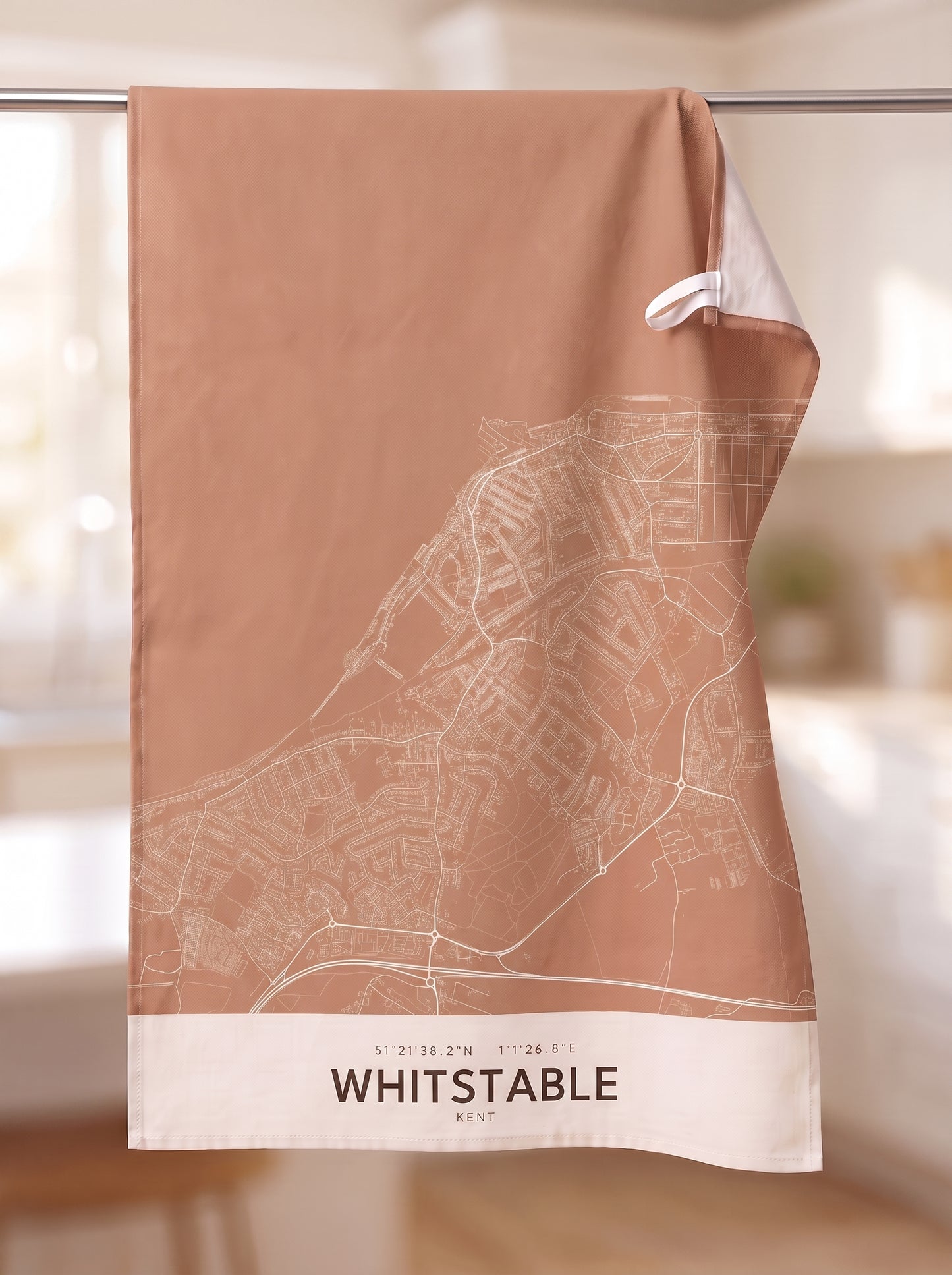 Whitstable — Map Tea Towel