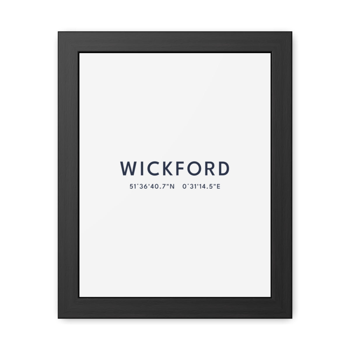 Wickford — Framed Coordinates Print