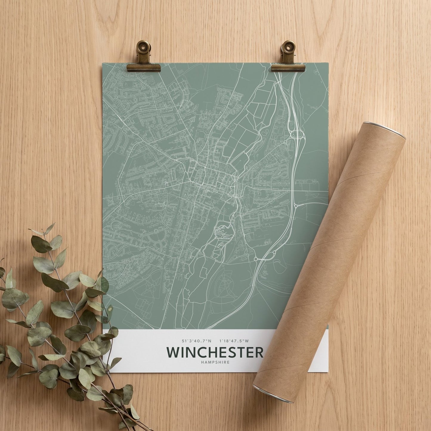 Winchester — Map Print