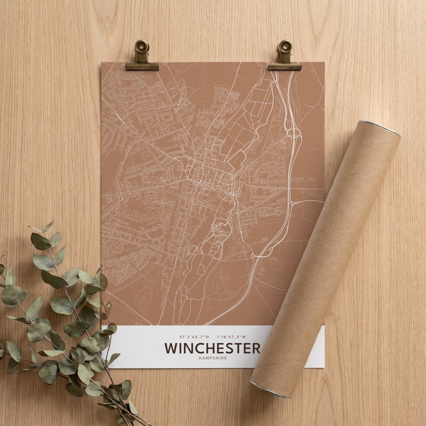 Winchester — Map Print