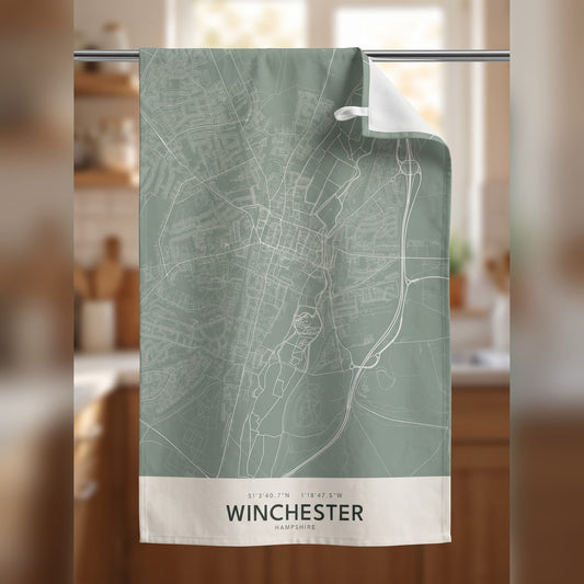 Winchester — Map Tea Towel