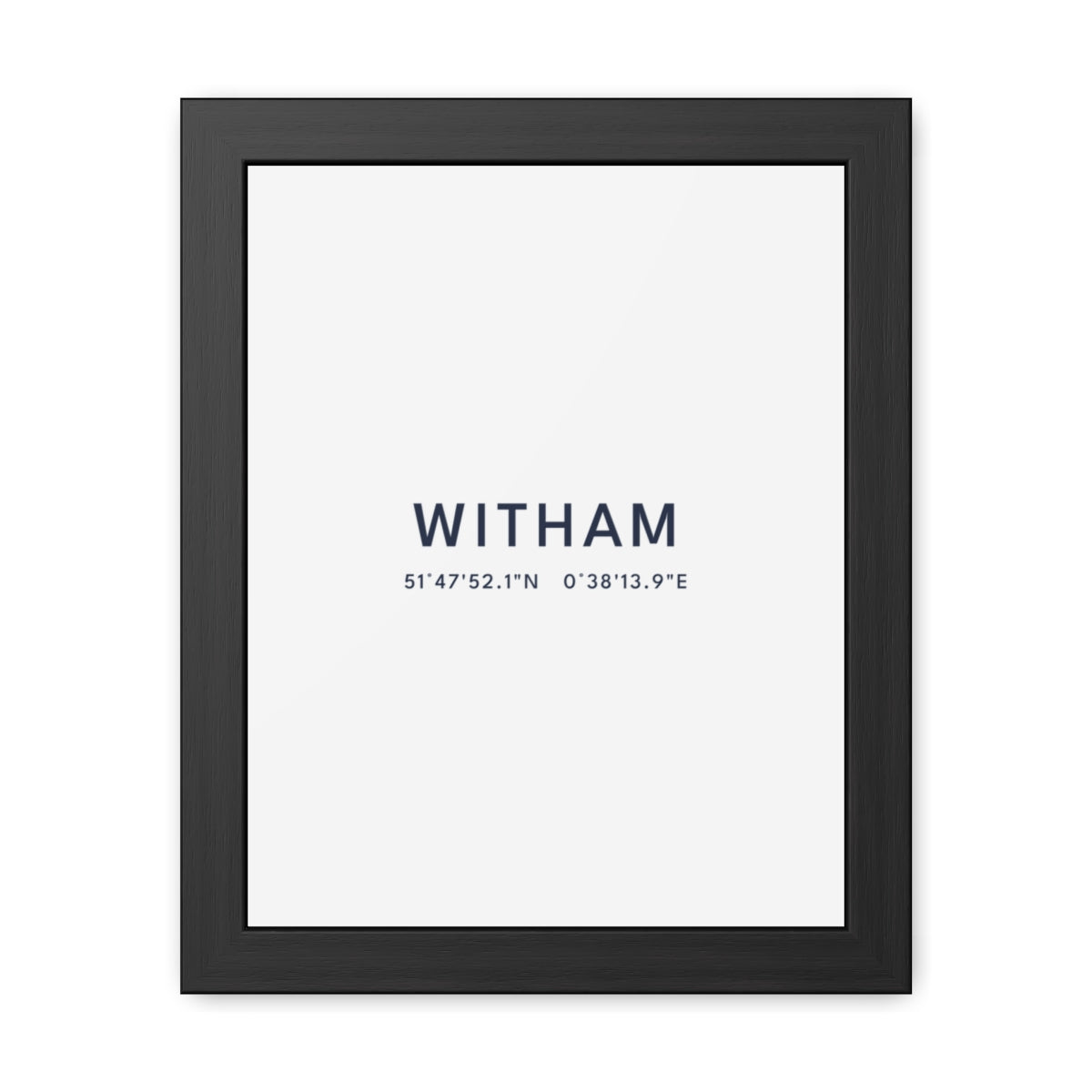 Witham — Framed Coordinates Print