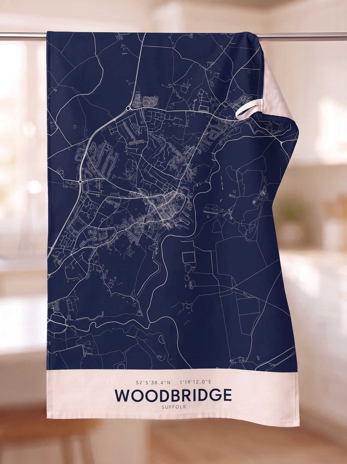 Woodbridge — Map Tea Towel