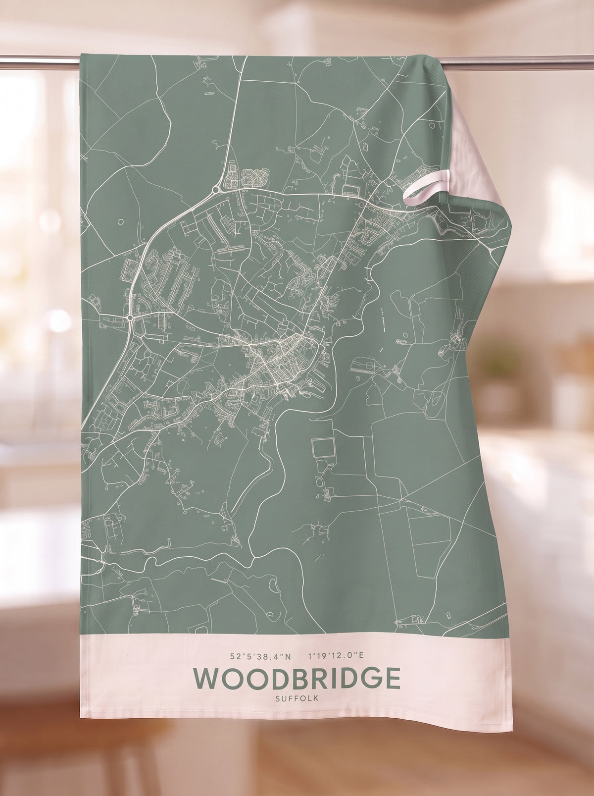 Woodbridge — Map Tea Towel