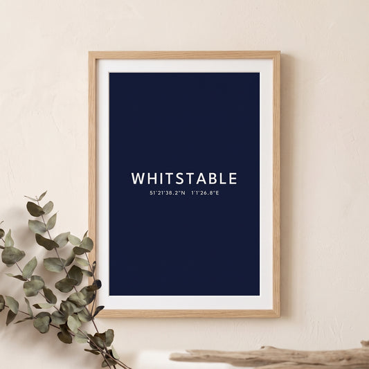 Whitstable — Coordinates Print